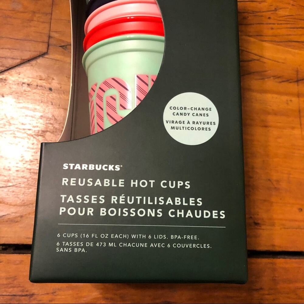 Starbucks Color Changing Candy Cane Cups - Picture 4 of 6